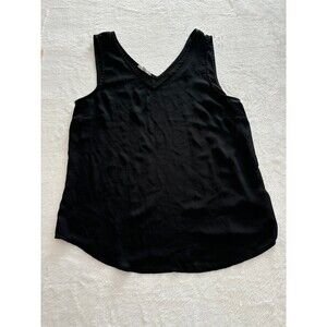 Maurices black V-neck flowy dress tank top size small